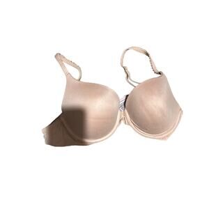 Victorias Secret 32D Bra Beige Wear Everywhere Push Up Underwire